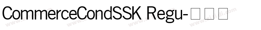 CommerceCondSSK Regu字体转换